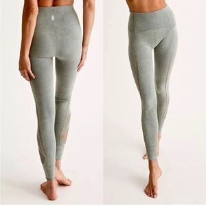Free People High-Rise Full-Length Running Through My Mind Leggings